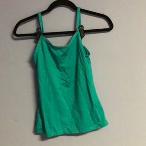 Teal dance / workout tank top